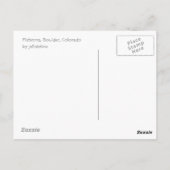 Flatirons uit Chautauqua - Boulder, Colorado Briefkaart (Achterkant)