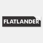 Flatlander Bumpersticker (Voorkant)