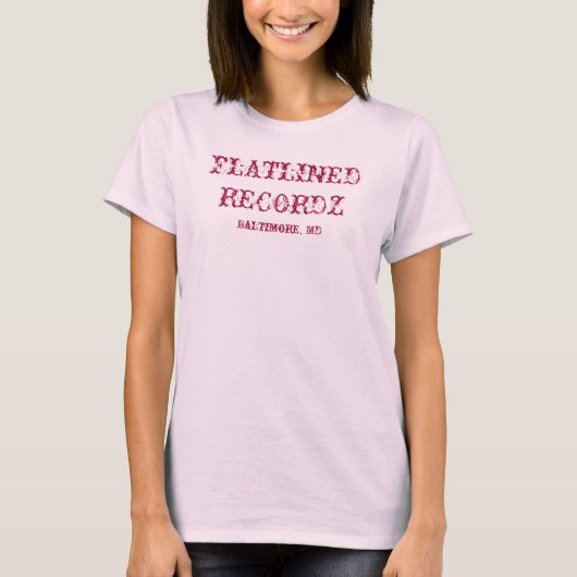 FLATLINED RECORDZ PROMO WOMENS TANK (Voorkant)