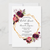 Flatorgeometrisch vrijgezellenfeest met buskruit kaart (Voorkant)