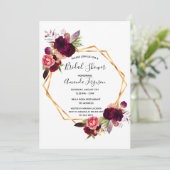 Flatorgeometrisch vrijgezellenfeest met buskruit kaart (Staand voorkant)