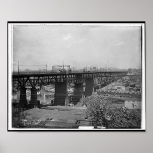 Flats, Cleveland c1900 Poster