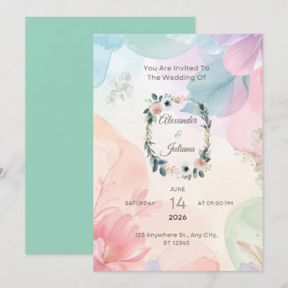 Flats invitation card