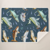 Flats-roodtrommel, tarpon, hak en gespikkelde fore sherpa deken (Voorkant (horizontaal))