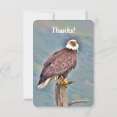 Flatte dank voor uw eagle-kaart bedankkaart (Achterkant)