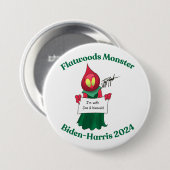 Flatwoods Monster Biden-Harris Pin Ronde Button 7,6 Cm (Voorkant /achterkant)