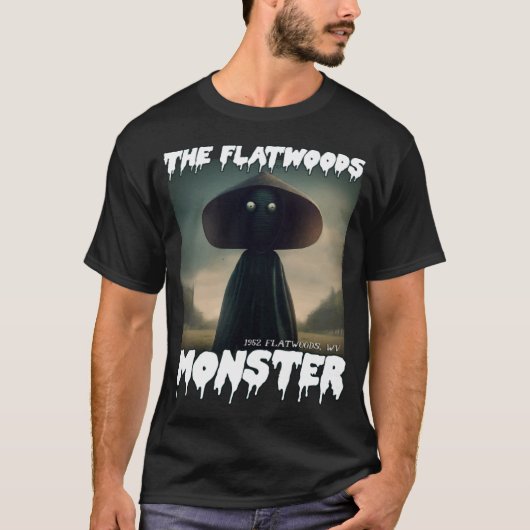 Flatwoods Monster Braxie 1952 griezelig eng crypti T-shirt (Voorkant)