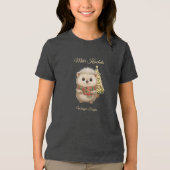 Flauschiger Niko Igel Weihnachten Design Tri-Blend Shirt (Voorkant)