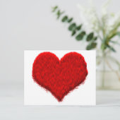 Flauschiges Herz Briefkaart (Staand voorkant)