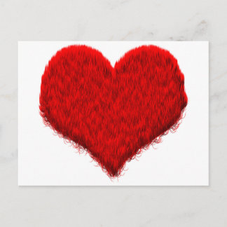 Flauschiges Herz Briefkaart