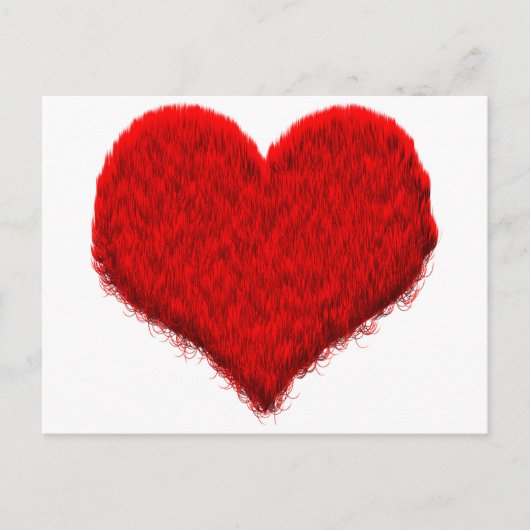 Flauschiges Herz Briefkaart (Voorkant)