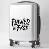 Flawed and Free Sticker (Koffer)