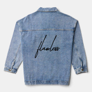 "Flawless Custom Denim Jacket-gepersonaliseerde Mo Jacket