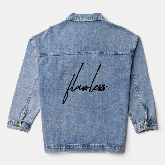 "Flawless Custom Denim Jacket-gepersonaliseerde Mo Jacket (Achterkant)