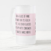 "FLAWLESS DANCE MOVES" FUNNY BEER/WINE-MOK MATGLAS BIERPUL (Voorkant links)