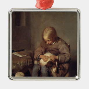 Flea-Catcher c.1655 Metalen Ornament