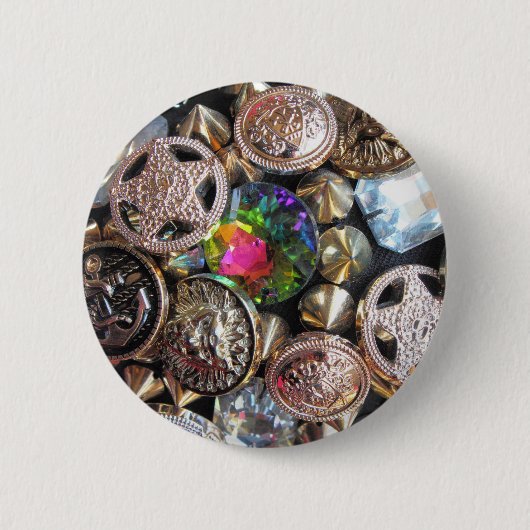 Flea Market Bling Ronde Button 5,7 Cm (Voorkant)