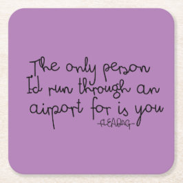 Fleabag Quote Vierkante Kartonnen Onderzetter