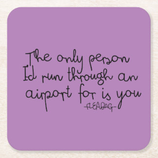 Fleabag Quote Vierkante Kartonnen Onderzetter