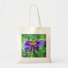 Fleabane Daisy Canvas tas