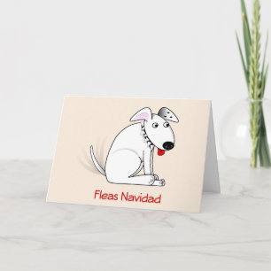 Fleas Navidad Carte de Noël Humoristique Chien