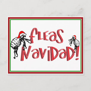 Fleas Navidad - Dansende kerstmis Feestdagenkaart