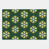 Fléau de neige blanche en feuille d'or de vacances (Devant 3)