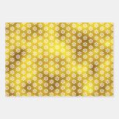 Fléau de neige blanche en feuille d'or de vacances (Devant 2)