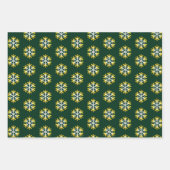 Fléau de neige blanche en feuille d'or de vacances (Devant)