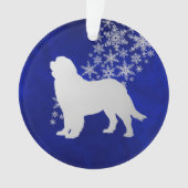 Fléau de neige bleu Silver Terre-Neuve Chien rond (devant)