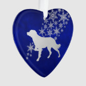 Fléau de neige en argent bleu Bretagne (devant)