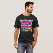 Flebotomie Flebotomist Technicus Bloedtechnicus T-shirt (Voorkant volledig)