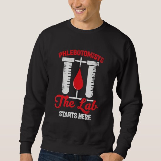 Flebotomie Medisch Technicus Flebotomist Trui (Voorkant)
