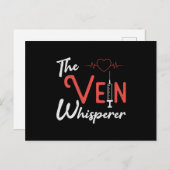 Flebotomist De ader Whisperer Flebotomie Gift Briefkaart (Voorkant / Achterkant)