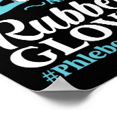 Flebotomist Flebotomie naalden en rubber Poster (Hoek)