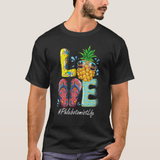 Flebotomist Hallo Zomer Gelukkige Laatste Dag Scho T-shirt