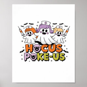 Flebotomist Halloween Medical Lab Tech Spooky ER Poster