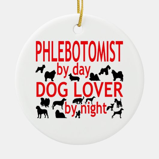 Flebotomist Hondenliefhebber Keramisch Ornament (Voorkant)