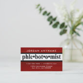 Flebotomist Red Stripe-Visitekaartje Visitekaartje (Staand voorkant)