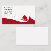 Flebotomist Thema Bloedopname Medisch Visitekaartje (Voorkant / Achterkant)