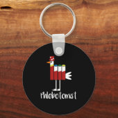 Flebotomist Vacutainer Flebotomie BloedGift Sleutelhanger (Voorkant)