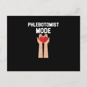 Flebotomistische modus Bloedflebotomie Spuit Gift Briefkaart