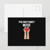 Flebotomistische modus Bloedflebotomie Spuit Gift Briefkaart (Voorkant / Achterkant)