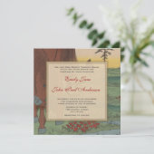 Flèche à cheval Whimsical Insérer Faire-part de ma (Debout devant)