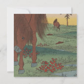 Flèche à cheval Whimsical Insérer Faire-part de ma (Dos)