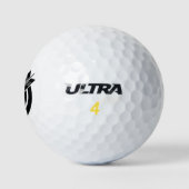 Flèche atteint une cible ronde Balles de golf (Logo)
