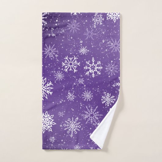 Flèche blanche Améthyste violet (Serviette à main)