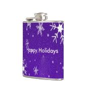 Flèche blanche Fond bleu Flacon enveloppé de vinyl (Gauche)