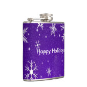 Flèche blanche Fond bleu Flacon enveloppé de vinyl (Droite)