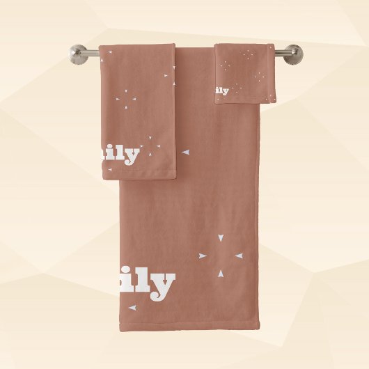 Flèche blanche monogramme sur mousse mocha arrière